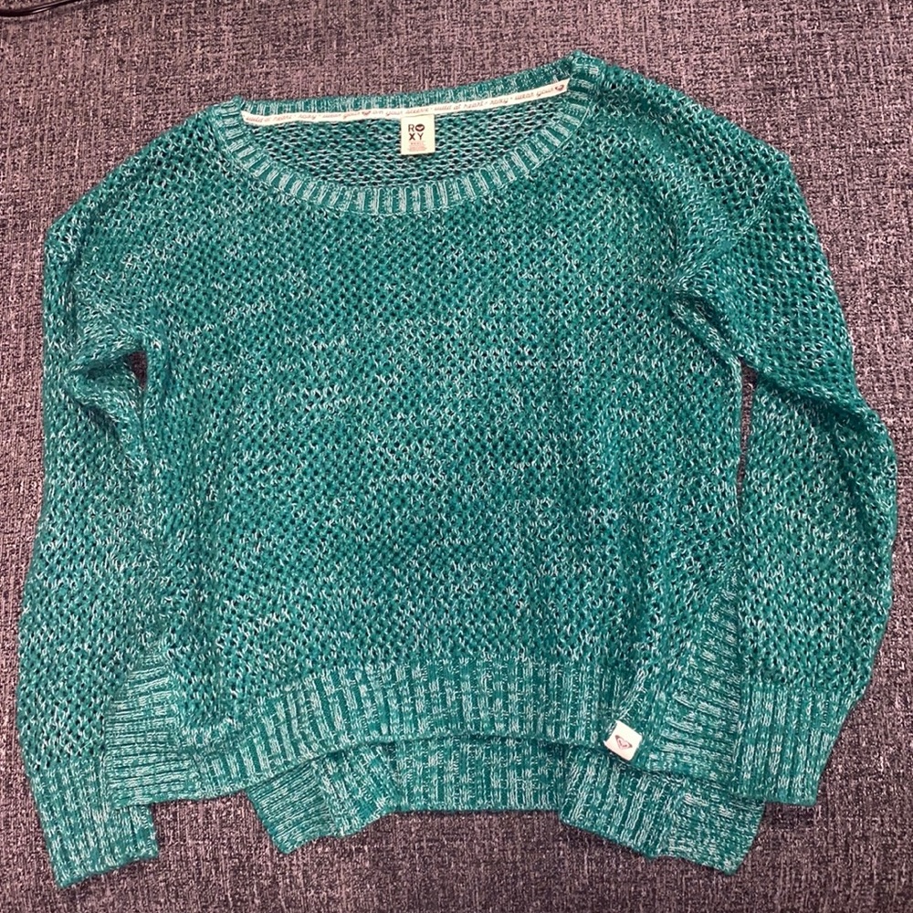 Green knit sweater